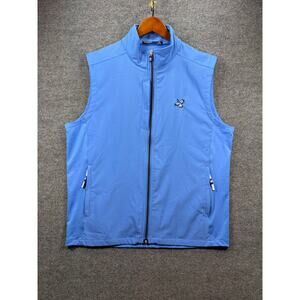 Draddy Sport Zip Up Vest Men's XL Blue Activewear Golf Casual